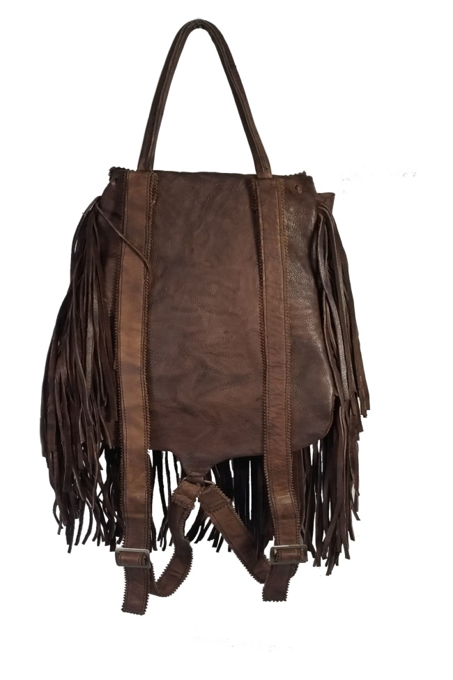 (image for) Hand Laced Leather Rucksack Backpack